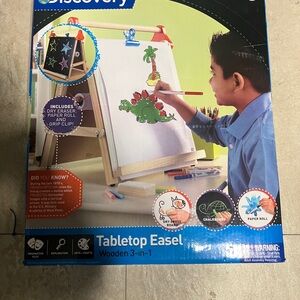 Discovery Wooden 3-in-1 Easel - Blue and White